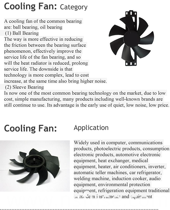 Best Selling High Quality 18V Cooling Fan for Home Appliances